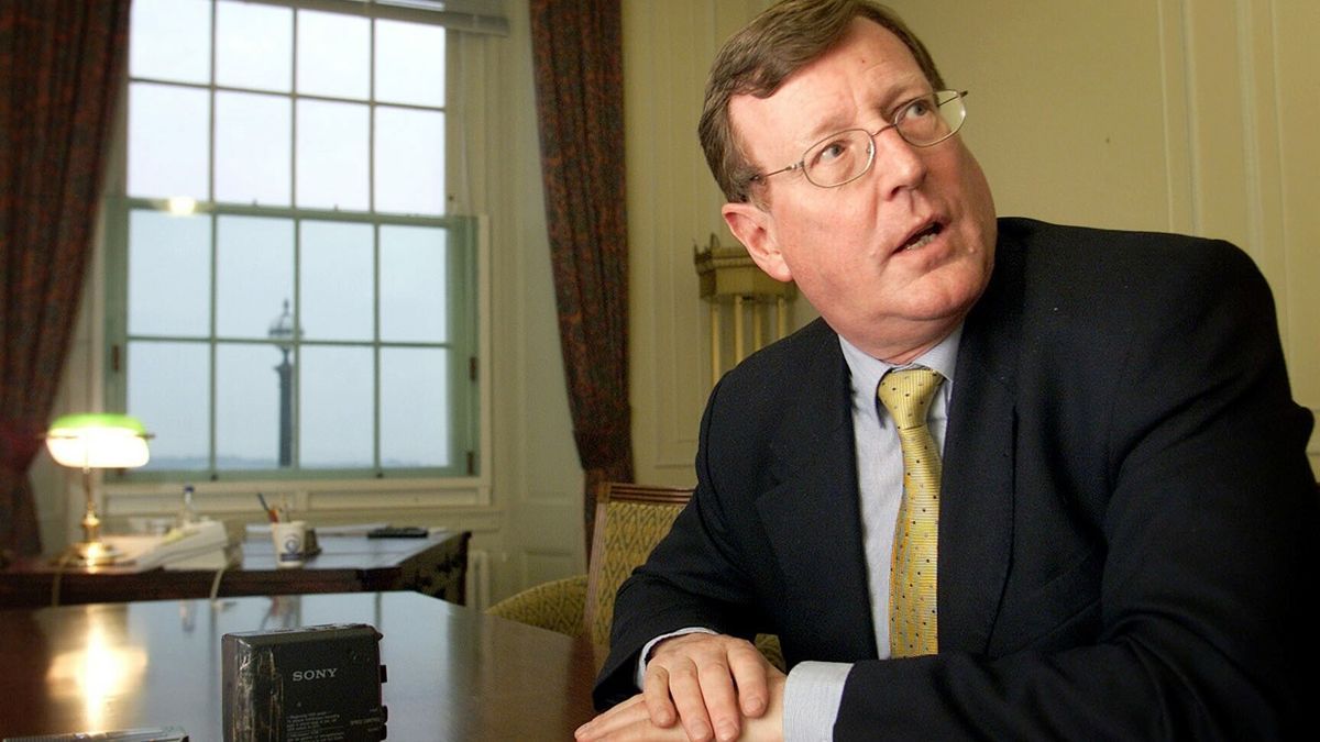 El ex primer ministro de Irlanda del Norte, David Trimble.