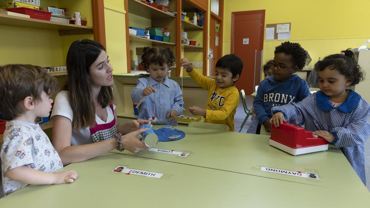 Inicio escolar en el colegio público Iturrama el pasado septiembre.