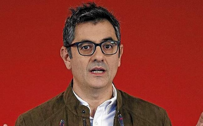 F&eacute;lix Bola&ntilde;os, ayer en la sede de Ferraz.