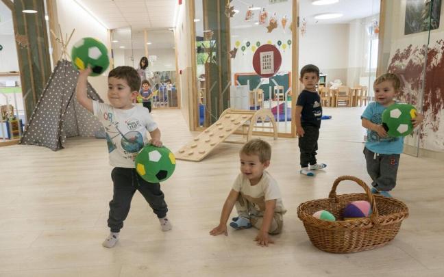 Los txikis del colegio San Prudencio estrenan nuevas aulas Los txikis del colegio San Prudencio estrenan nuevas aulas
