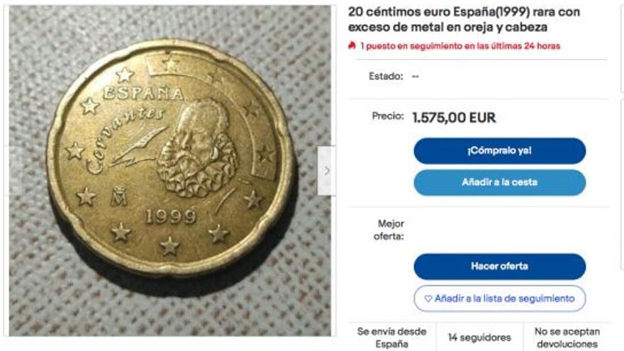 Anuncio en Ebay.