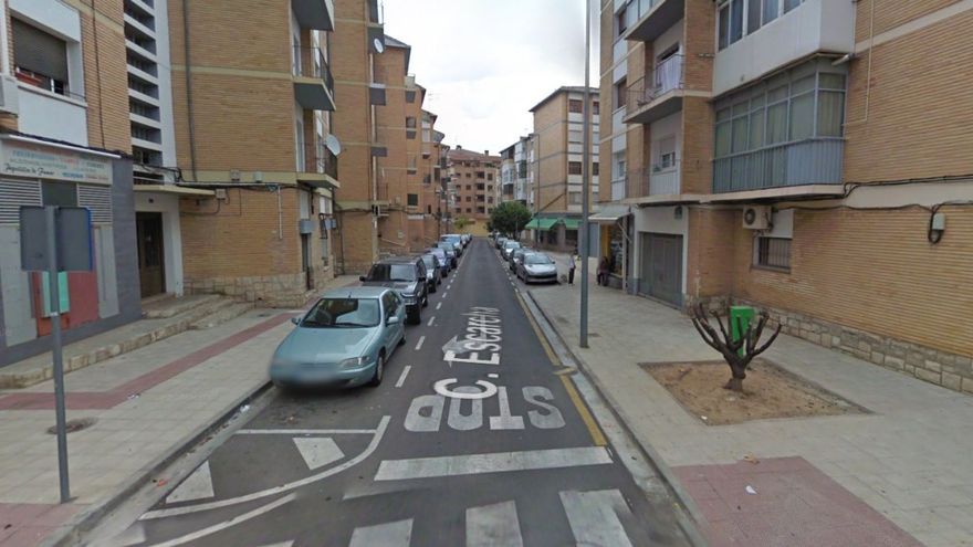 Calle Escarcha en Tudela.