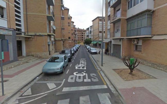 Calle Escarcha en Tudela.