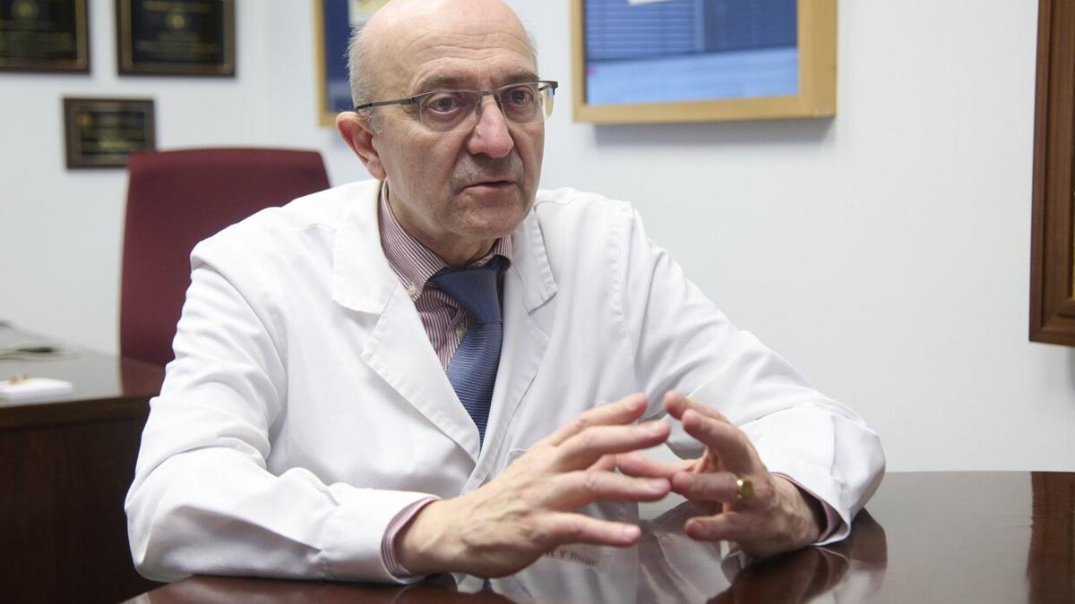 Miguel Ángel Martínez González, durante la entrevista.