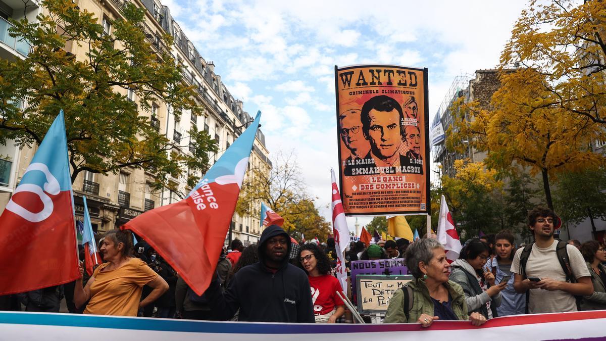 Imagen de la manifestación que ha recorrido las calles de París