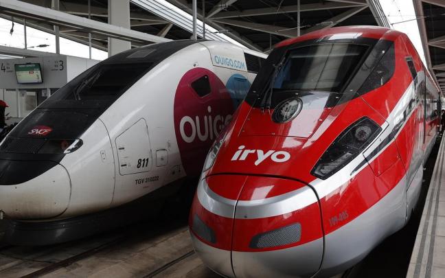 Uno de los trenes de Iryo. Uno de los trenes de Iryo.