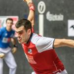 Joseba Ezkurdia, en un lance de la final