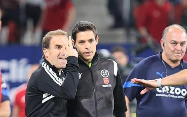 Arrasate, tras el partido que el pasado viernes perdió Osasuna con el Valencia (1-2).