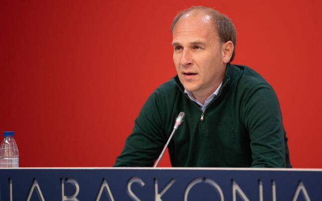 Félix Fernández, durante su intervención de esta mañana
