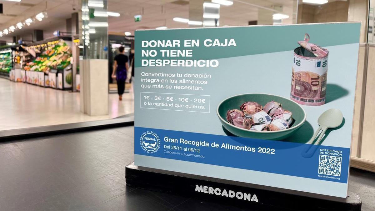 Mercadona participa en la Recogida de Alimentos solidaria.