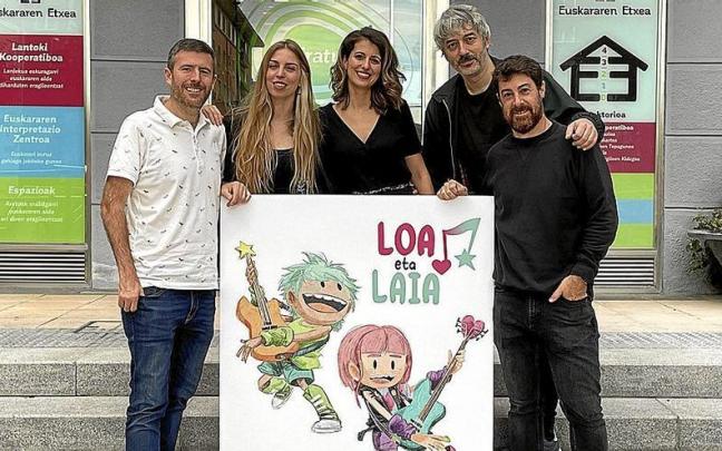 Los promotores de esta iniciativa, creada desde y en euskera.