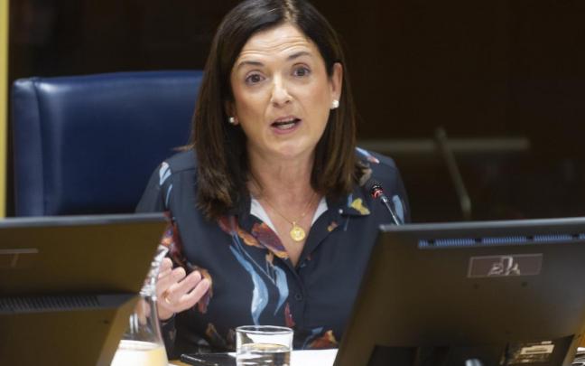 Beatriz Artolazabal en el Parlamento Vasco.