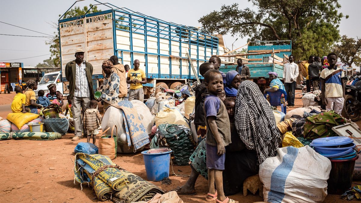 Desplazados por la violencia en Burkina Faso.