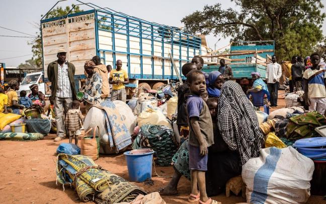 Desplazados por la violencia en Burkina Faso.