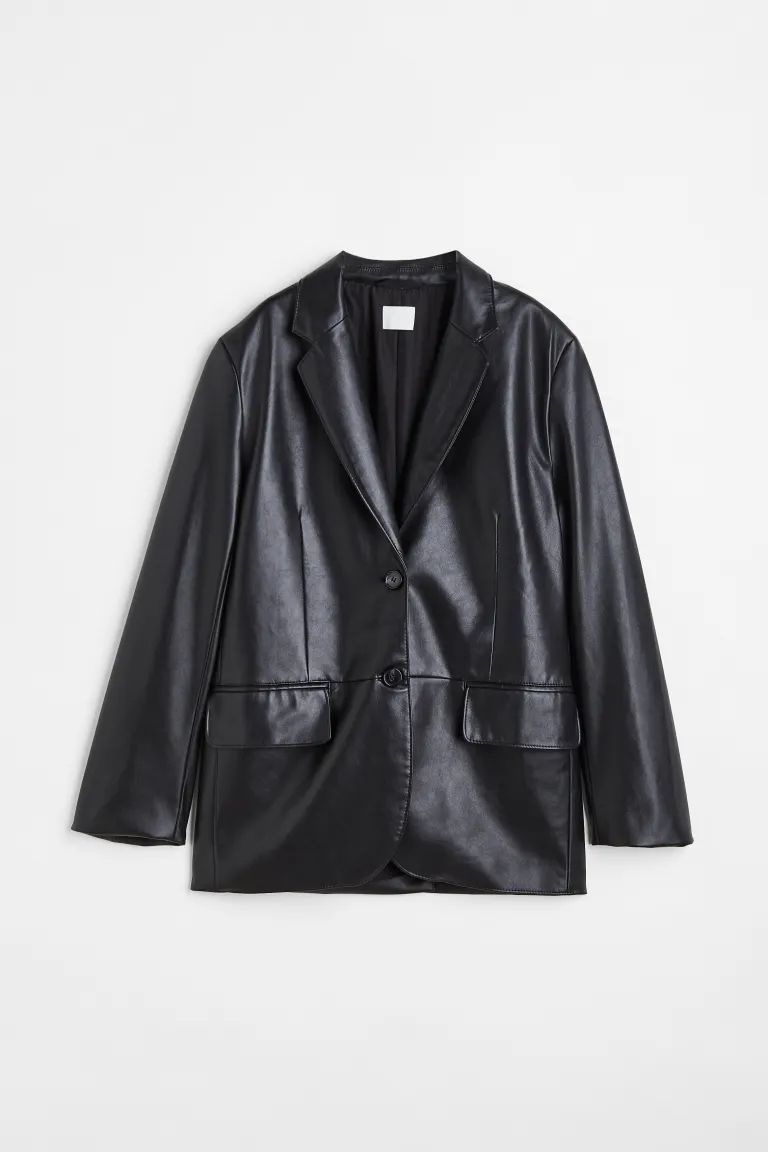 Americana oversize negra.