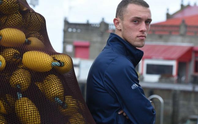 Iker Portugu&eacute;s es uno de los valores de la cantera de Urdaibai.