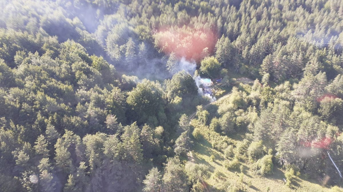 Incendio de vegetación en Belagua