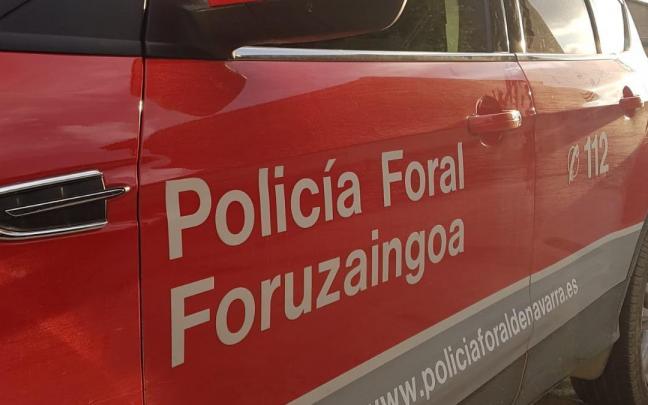 Imagen de archivo de una patrulla de Policía Foral. Imagen de archivo de una patrulla de Policía Foral.