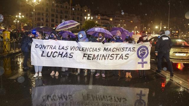 Manifestación contra la violencia machista.