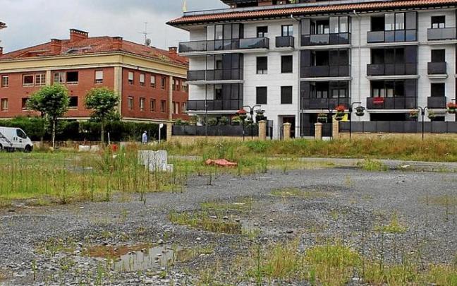 La parcela de Munto donde se construirán las viviendas. La parcela de Munto donde se construirán las viviendas.