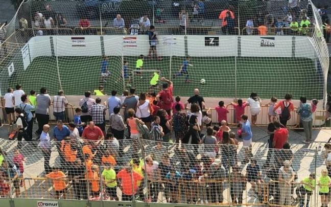 Imagen de una edici&oacute;n anterior de la 3x3 Futbol Festa de Azkoitia