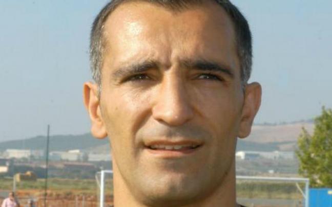 Fernand Marín, padre de Pablo, en sus últimos años como jugador del Logroñés- Fernand Marín, padre de Pablo, en sus últimos años como jugador del Logroñés-