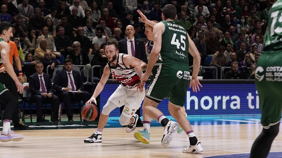 Decisivo en la prórroga con su veneno ofensivo, Max Heidegger anotó dos triples que sepultaron las esperanzas del Unicaja