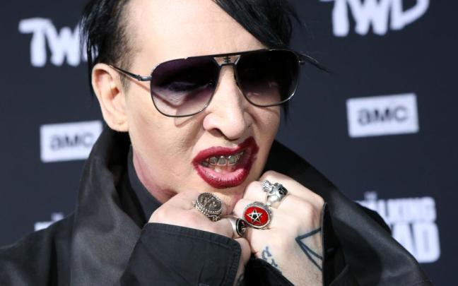Marilyn Manson, en la gala de presentaci&oacute;n de una serie en el a&ntilde;o 2019.