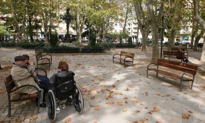 Vista de la plaza de la Cruz