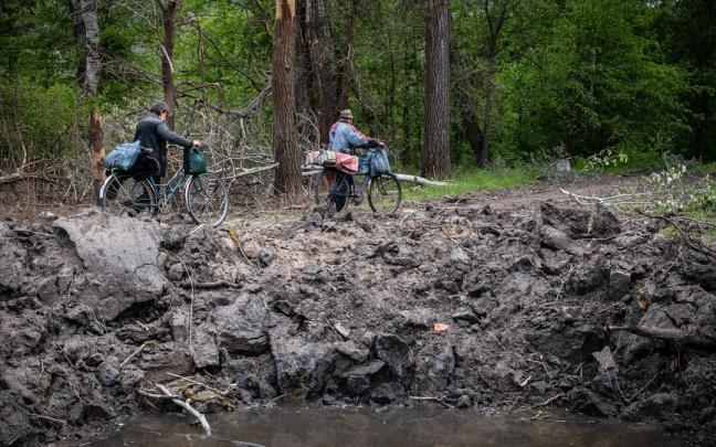 Imagen de archivo de las afueras de Donetsk.