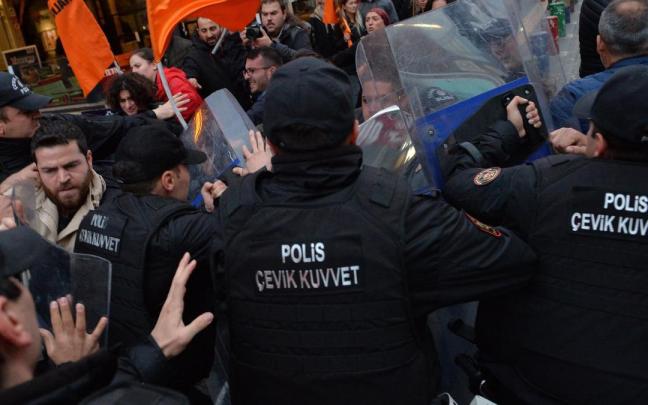 Imagen de las protestas en Turquía. Imagen de las protestas en Turquía.