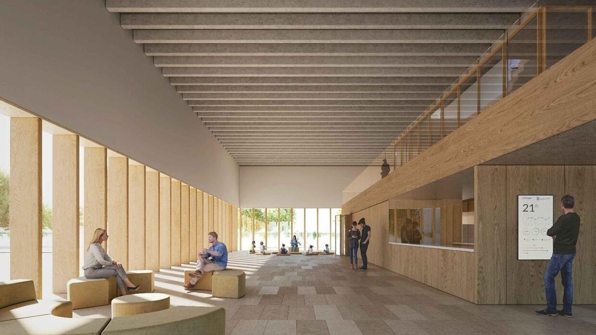 El nuevo edificio comunitario para el Ensanche, por dentro.