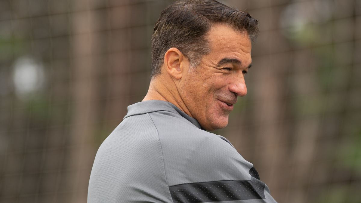Luis Garc&iacute;a Plaza, en su primer entrenamiento con el Alav&eacute;s.