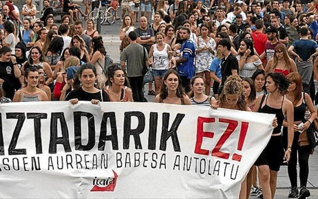 Manifestación contra los pinchazos en fiestas