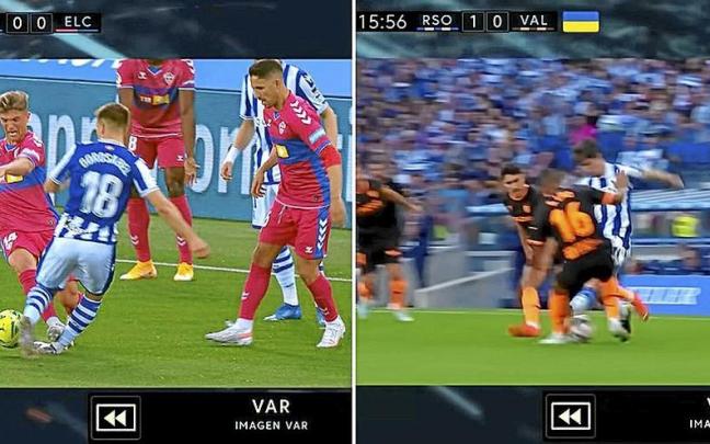 Dos expulsiones casi idénticas en Anoeta: Raúl Guti (Elche) en mayo de 2021 y Aritz Elustondo en noviembre de 202 Dos expulsiones casi idénticas en Anoeta: Raúl Guti (Elche) en mayo de 2021 y Aritz Elustondo en noviembre de 202