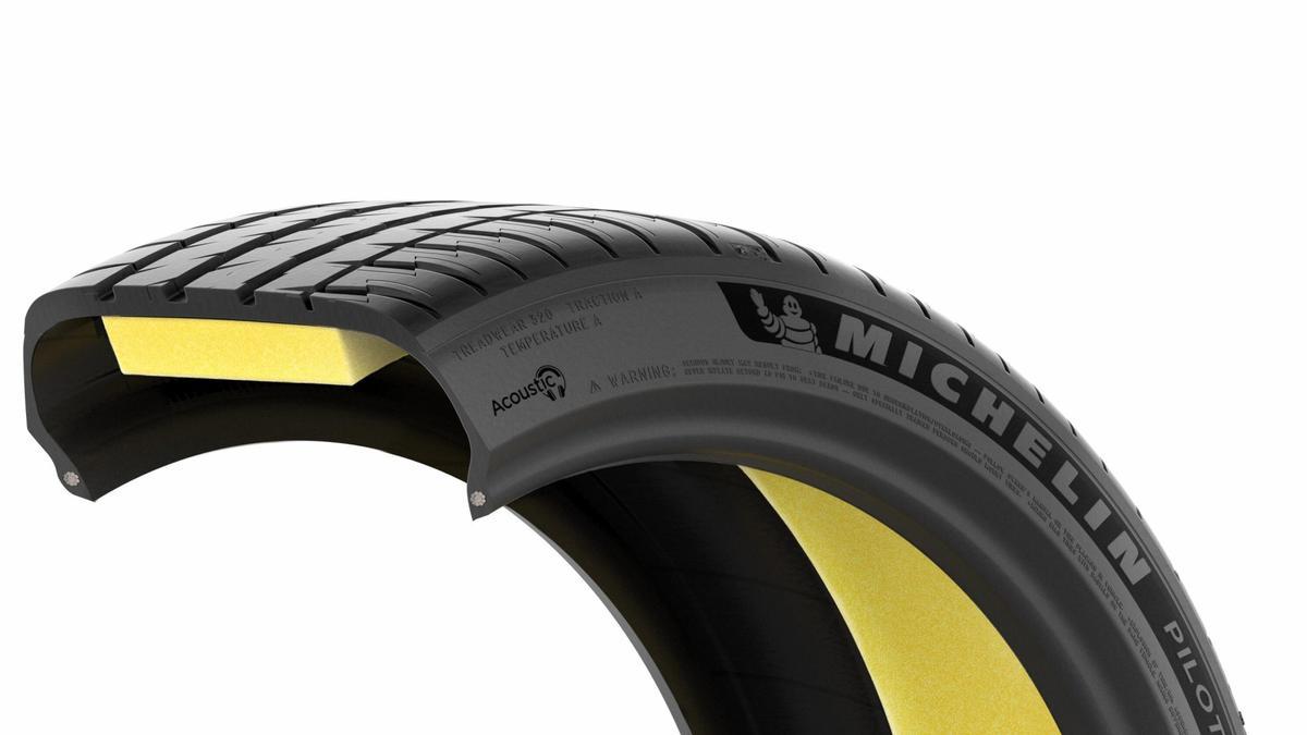 Imagen de un neumático Acoustic de Michelin.