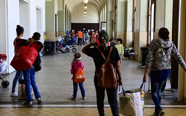 Imagen de archivo de refugiados. Imagen de archivo de refugiados.