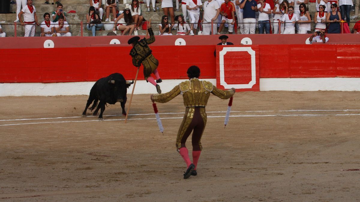 Corrida en la plaza de toros de Corella.