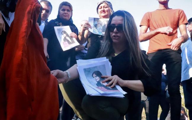 Protestas en Teherán por la muerte de Mahsa Amini. Protestas en Teherán por la muerte de Mahsa Amini.
