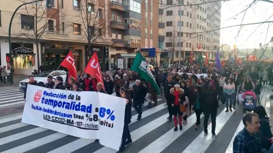 Manifestación en el día de huelga de la Función Pública