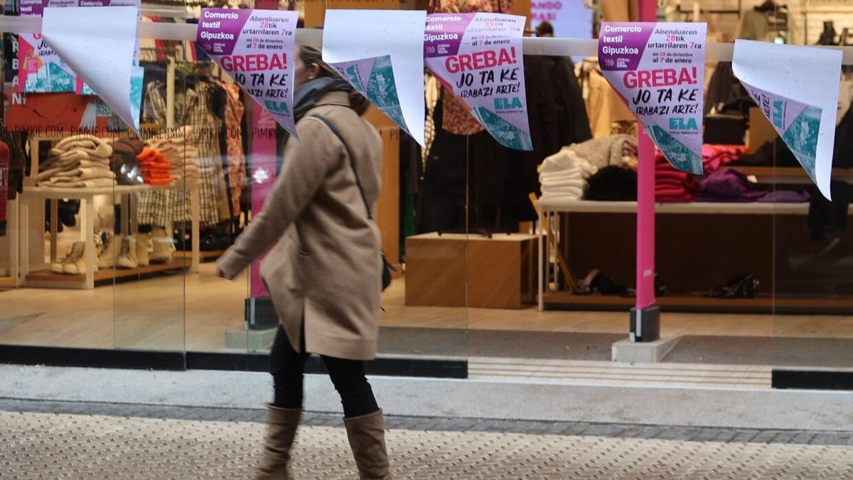 Imagen de archivo de una protesta de las trabajadoras del comercio textil