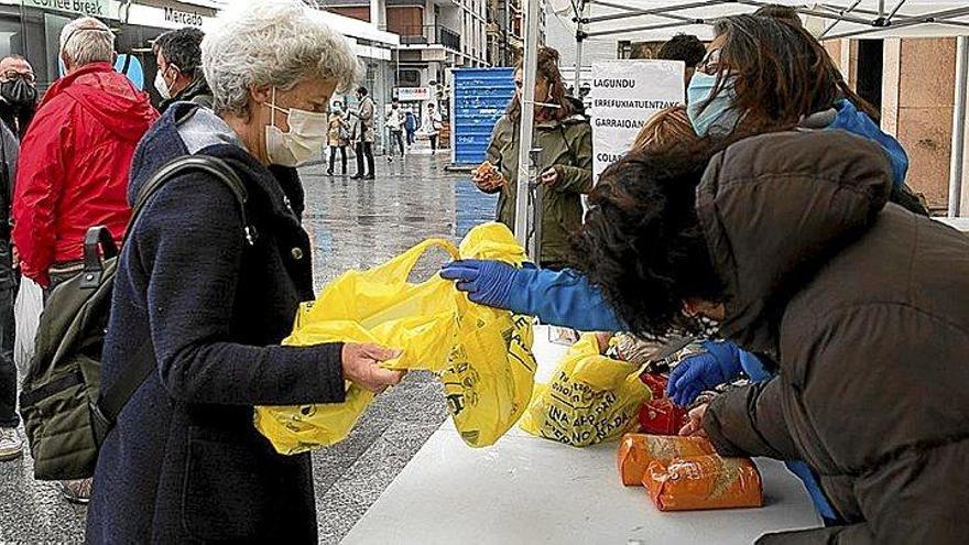 Recogida de alimentos llevada a cabo por Zaporeak