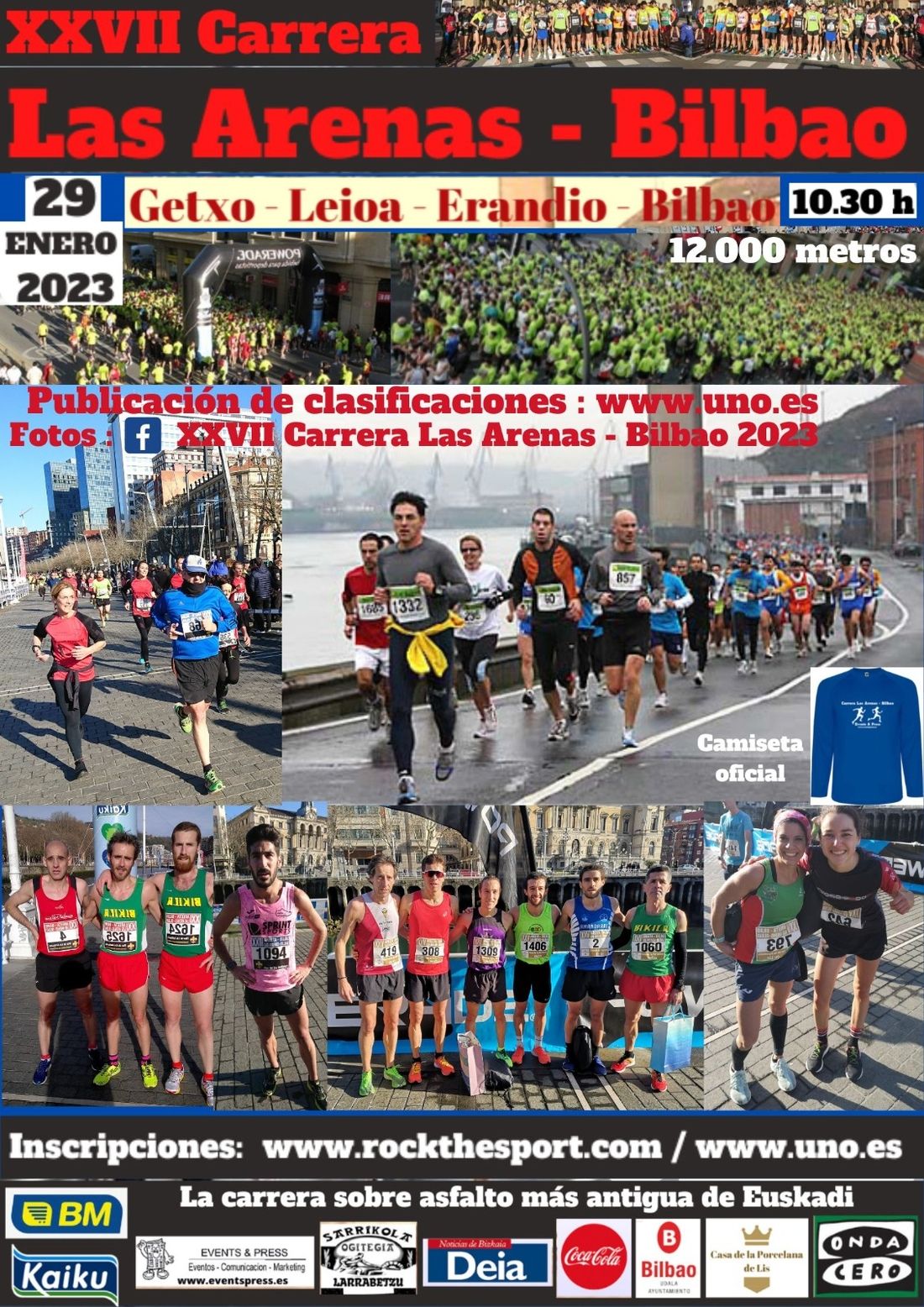 Cartel de la carrera Las Arenas-Bilbao