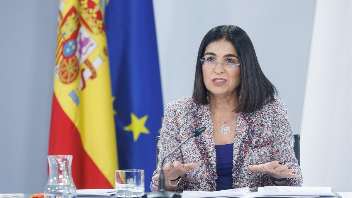 La ministra de Sanidad, Carolina Darias.