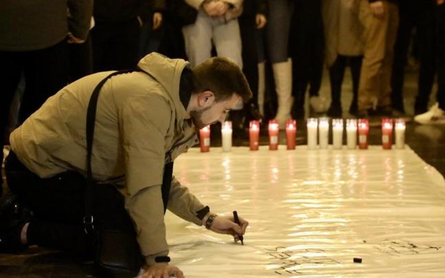 Homenaje a Lukas Agirre en Hernani