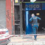 Entrada principal de la discoteca en la que se produjo la pelea la madrugada del domingo en Gasteiz.