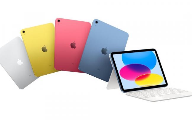 El nuevo iPad de Apple en sus diferentes colores.