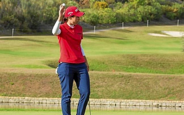 Carlota Ciganda, durante su participaci&oacute;n en el Abierto de Espa&ntilde;a que concluy&oacute; ayer.