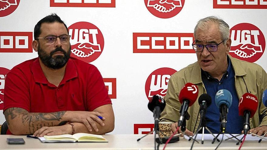 Lorenzo Ríos y Josema Romeo, en una rueda de prensa.