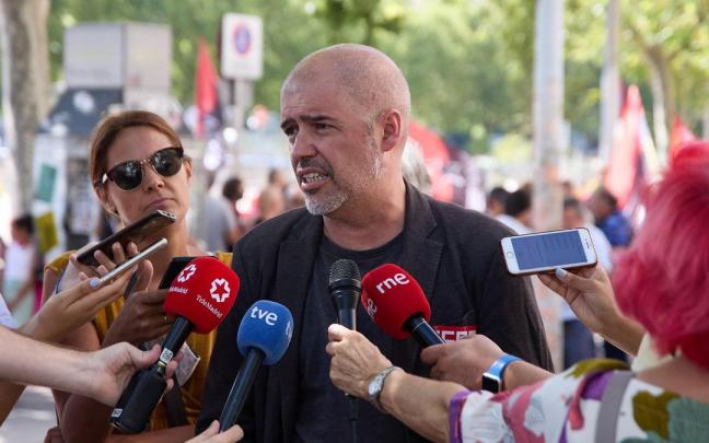 El secretario general de CCOO, Unai Sordo. El secretario general de CCOO, Unai Sordo.
